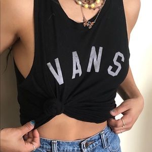 Vans Black Muscle Tee/ Tank Top